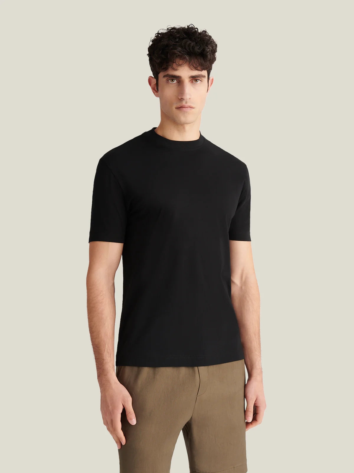 Peckham Rye Mercerised T Shirt - Black from DripModa