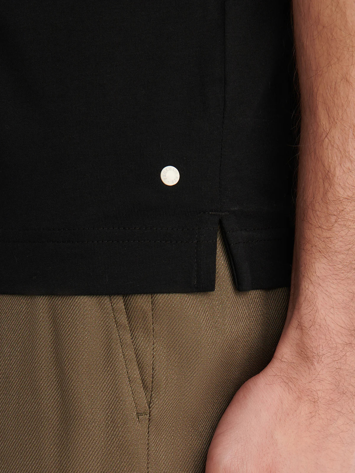 Peckham Rye Mercerised T Shirt - Black from DripModa