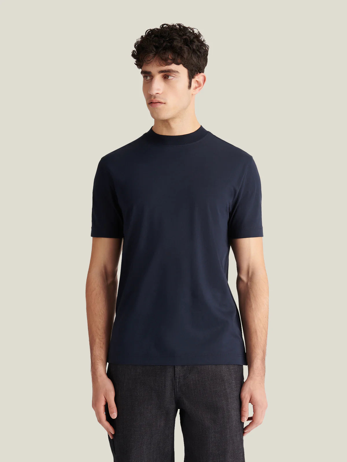 Peckham Rye Mercerised T Shirt - Dark Sapphire from DripModa
