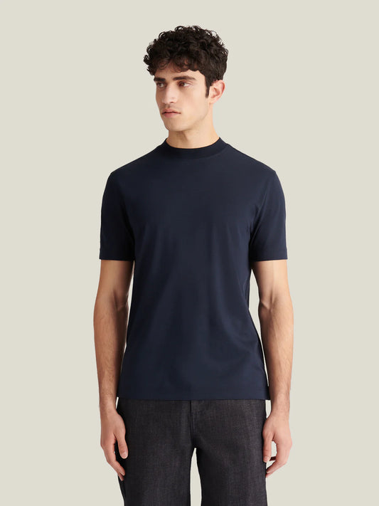 Peckham Rye Mercerised T Shirt - Dark Sapphire from DripModa