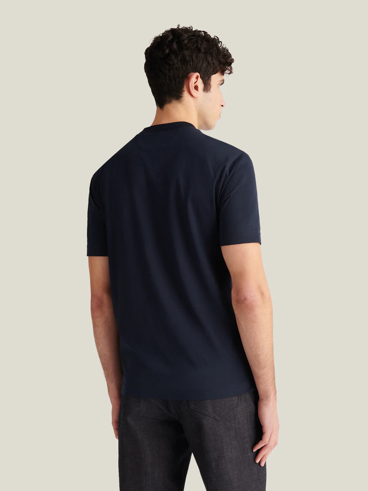 Peckham Rye Mercerised T Shirt - Dark Sapphire from DripModa