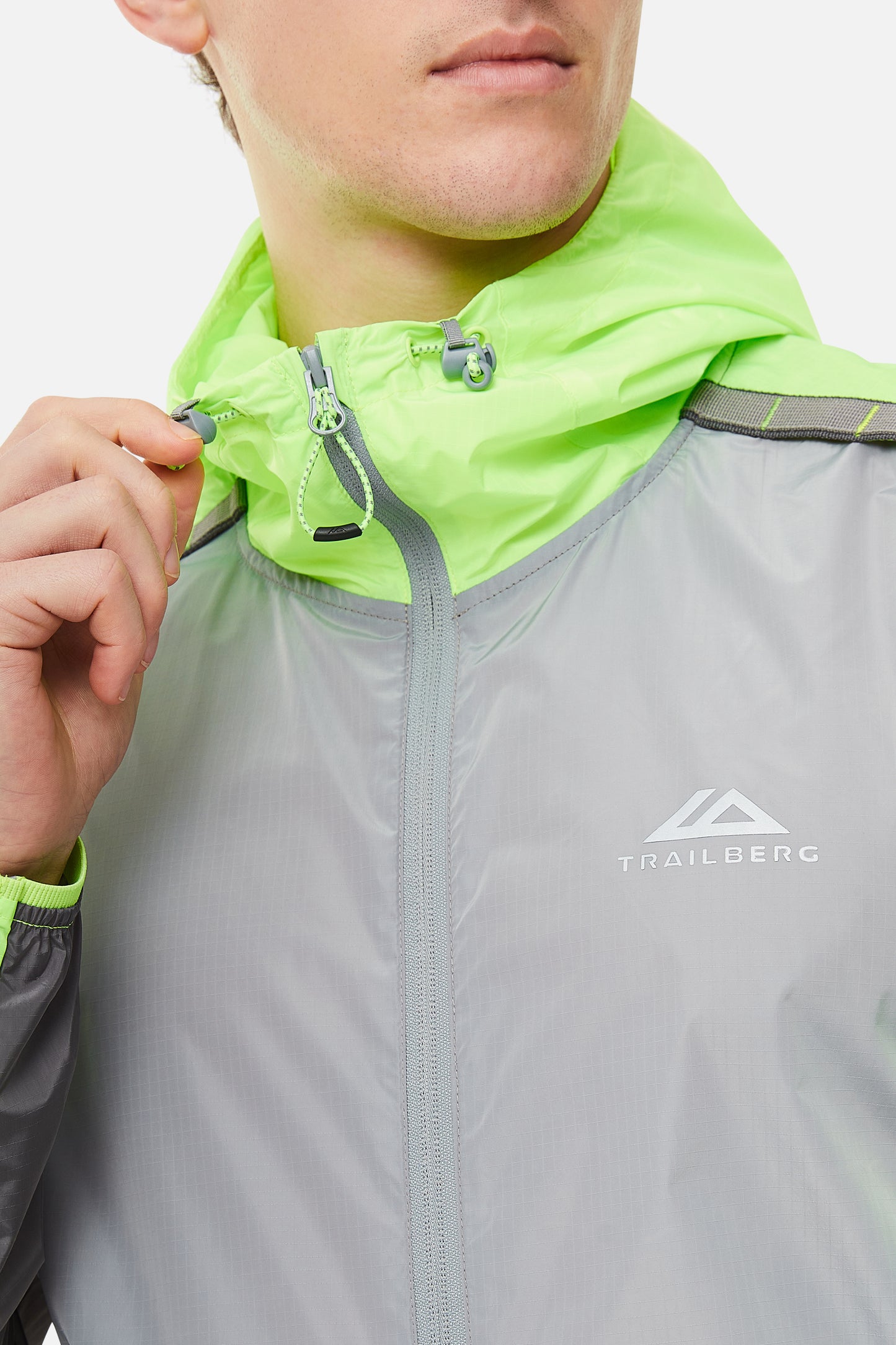 Trailberg Triathlon Jacket - Monument / Neon Lime