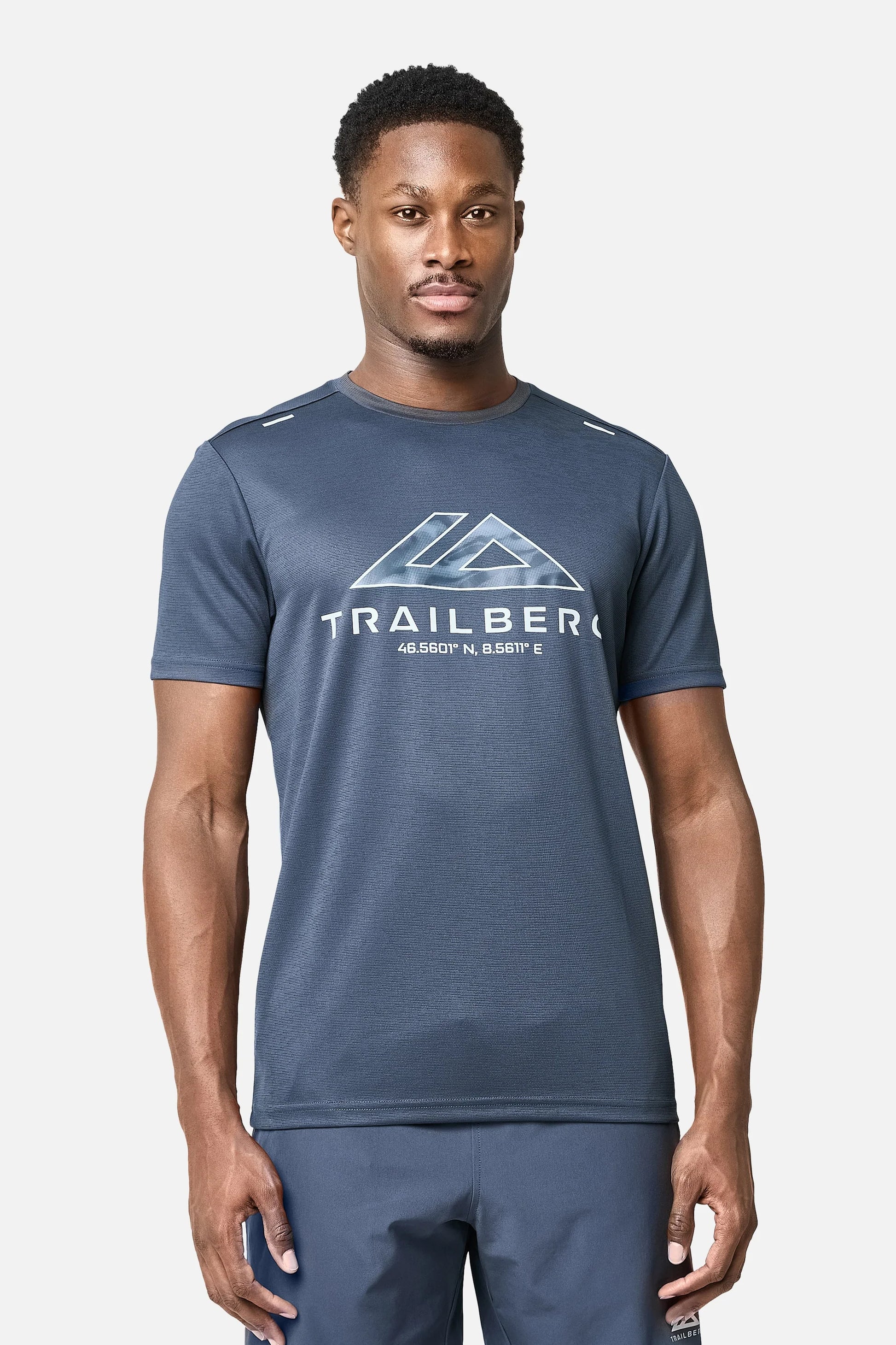 Trailberg Blur T Shirt - Storm Blue from DripModa