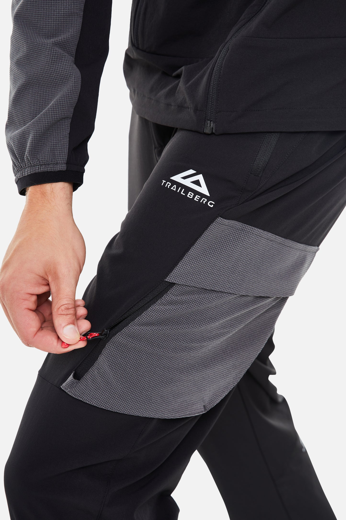 Trailberg Black / Grey Faltenjura Tracksuit - Jacket / Pant